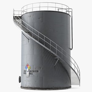 Crude Oil Storage Tank 3D model