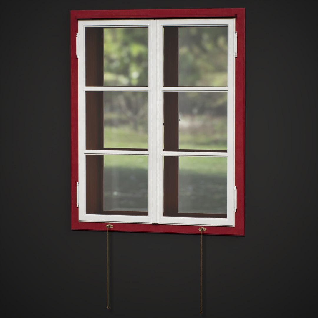 Wood Window 4 3D - TurboSquid 2158649
