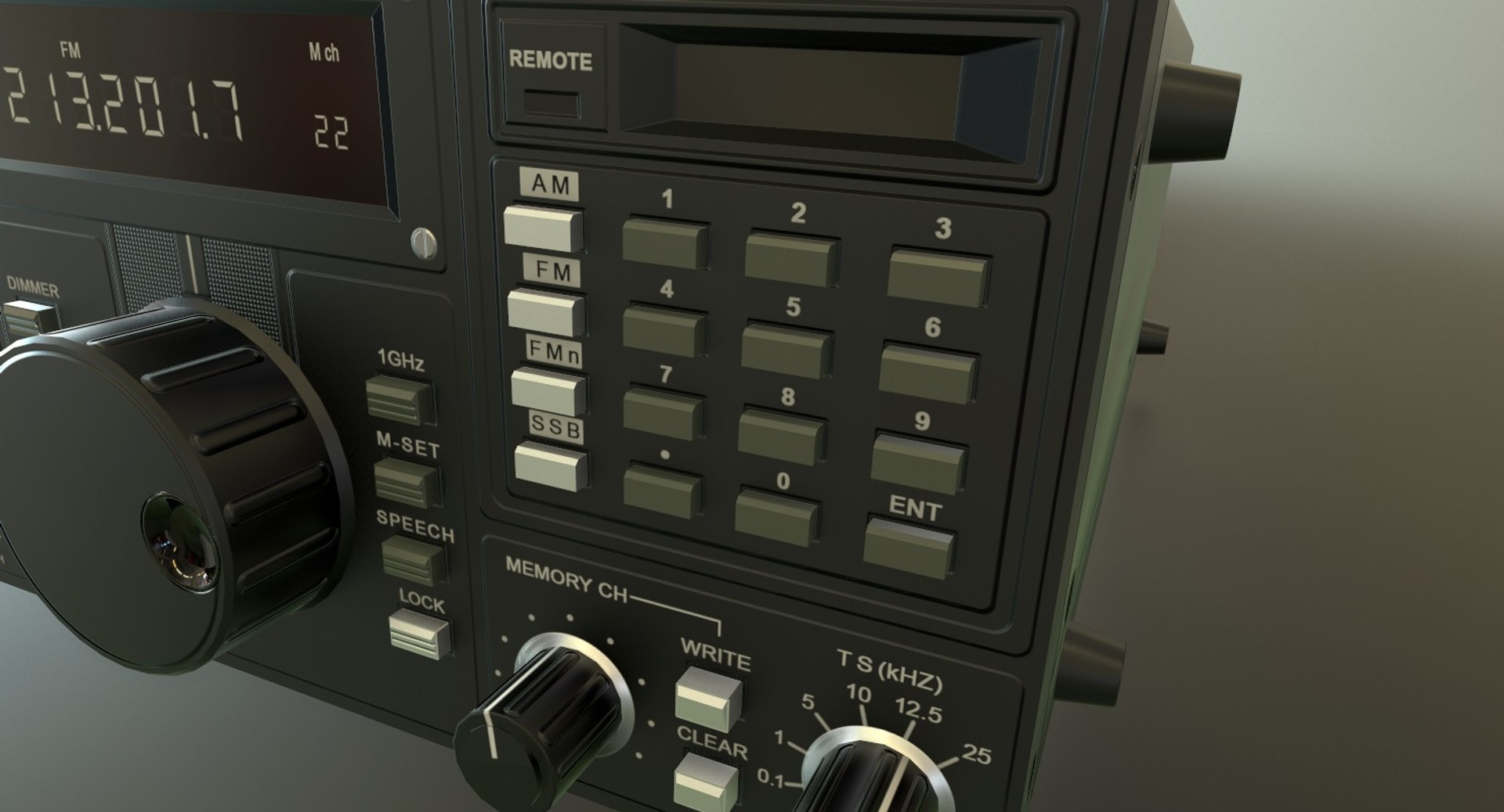 Receiver Icom R7000 3D Model - TurboSquid 1177438