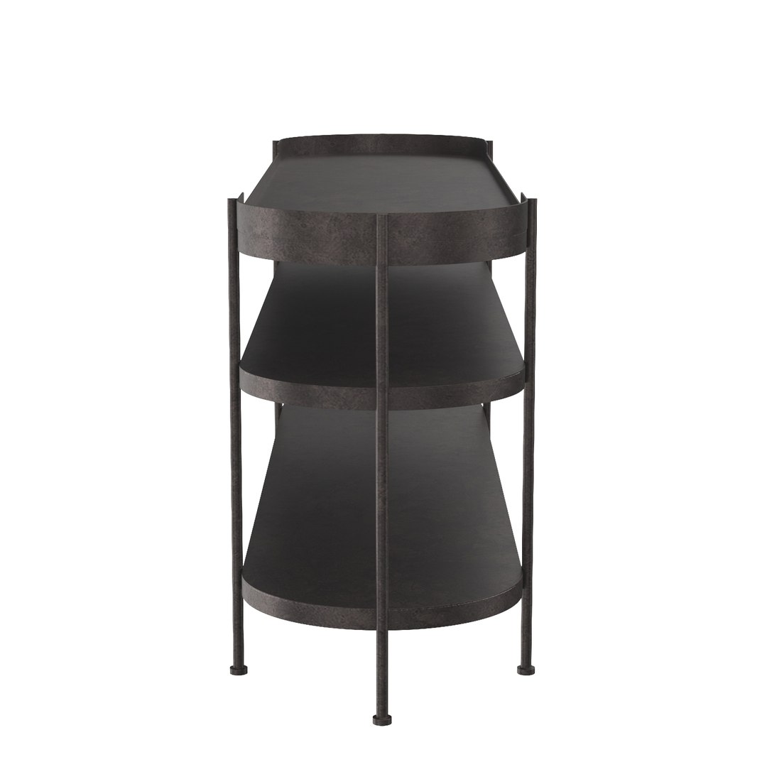 Cassio Console Black Steel Model TurboSquid 2059214