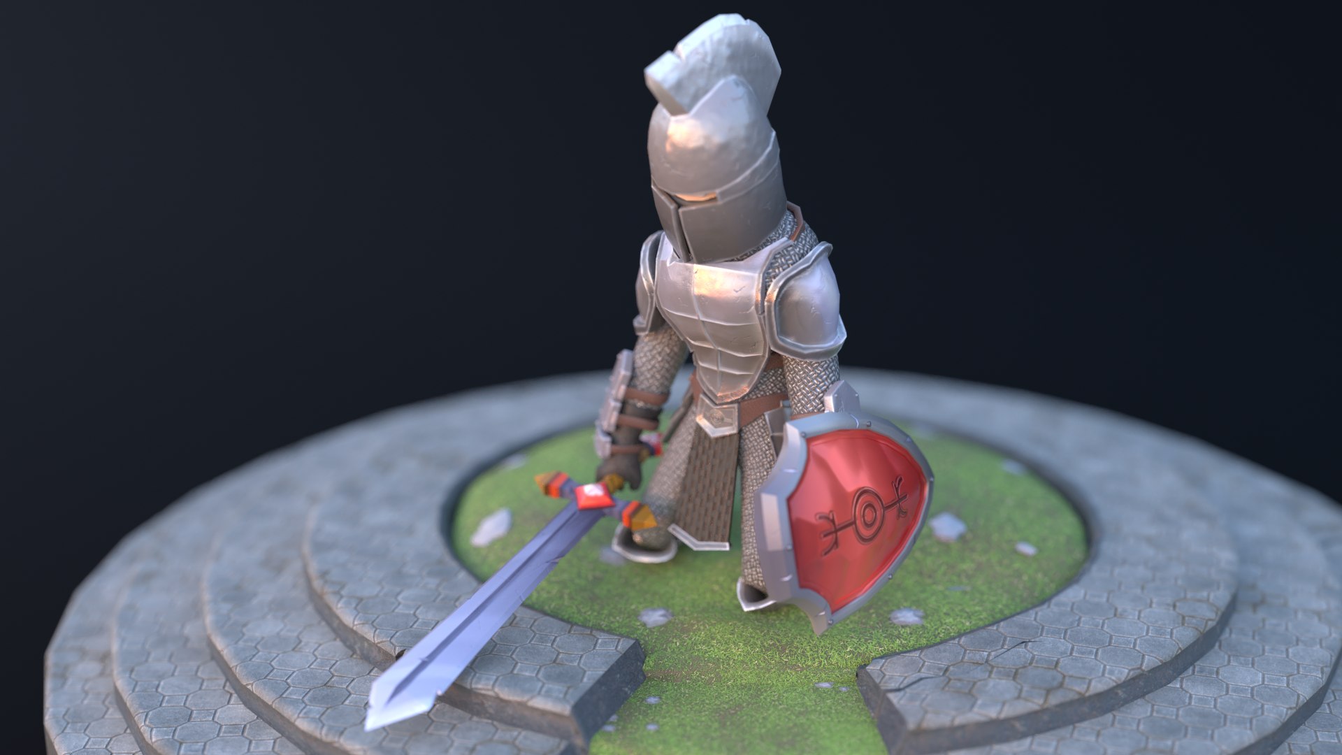 3D Stylized Low Poly Animated Knight Low-poly Model - TurboSquid 2035816