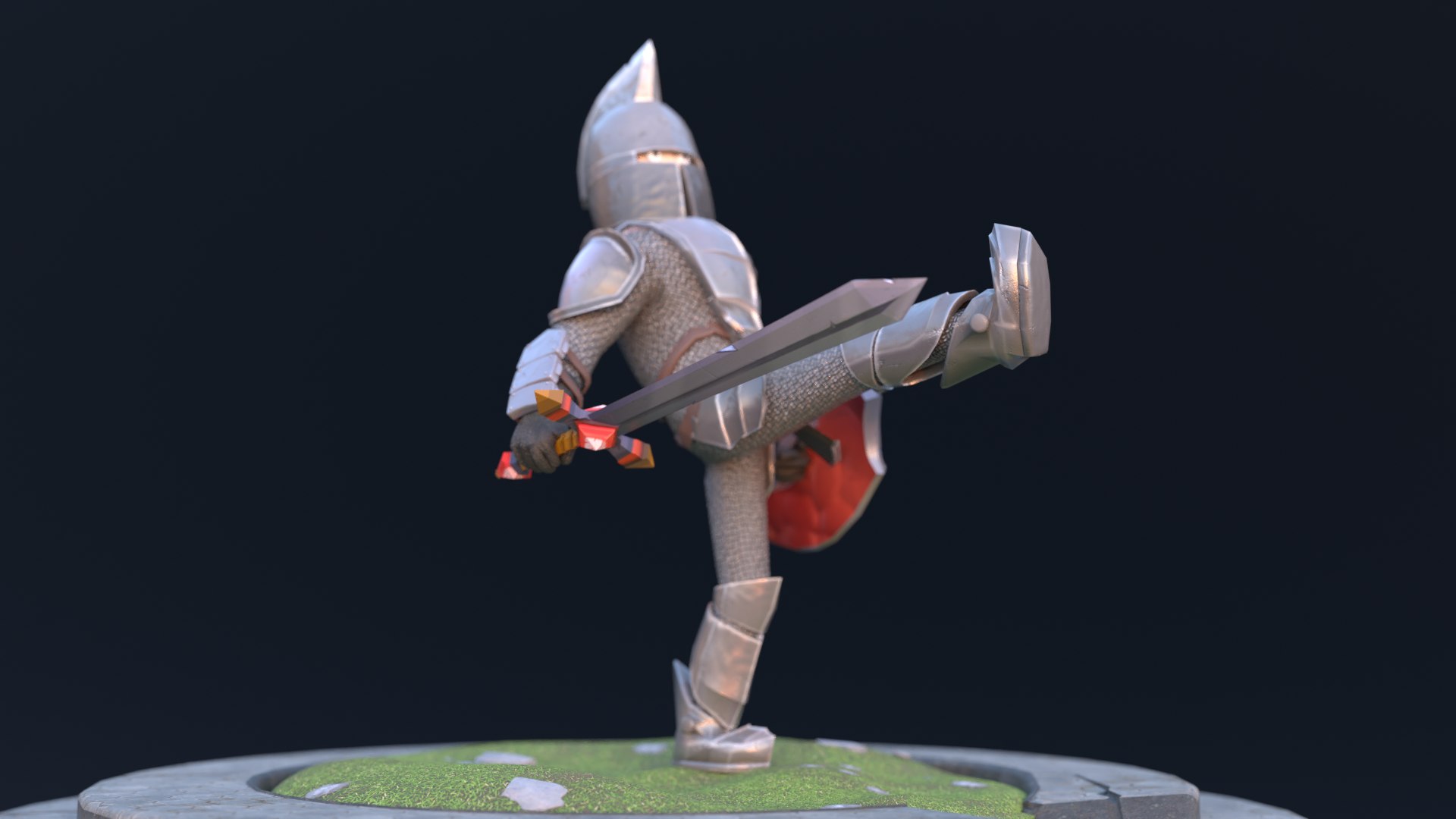 3D Stylized Low Poly Animated Knight Low-poly Model - TurboSquid 2035816