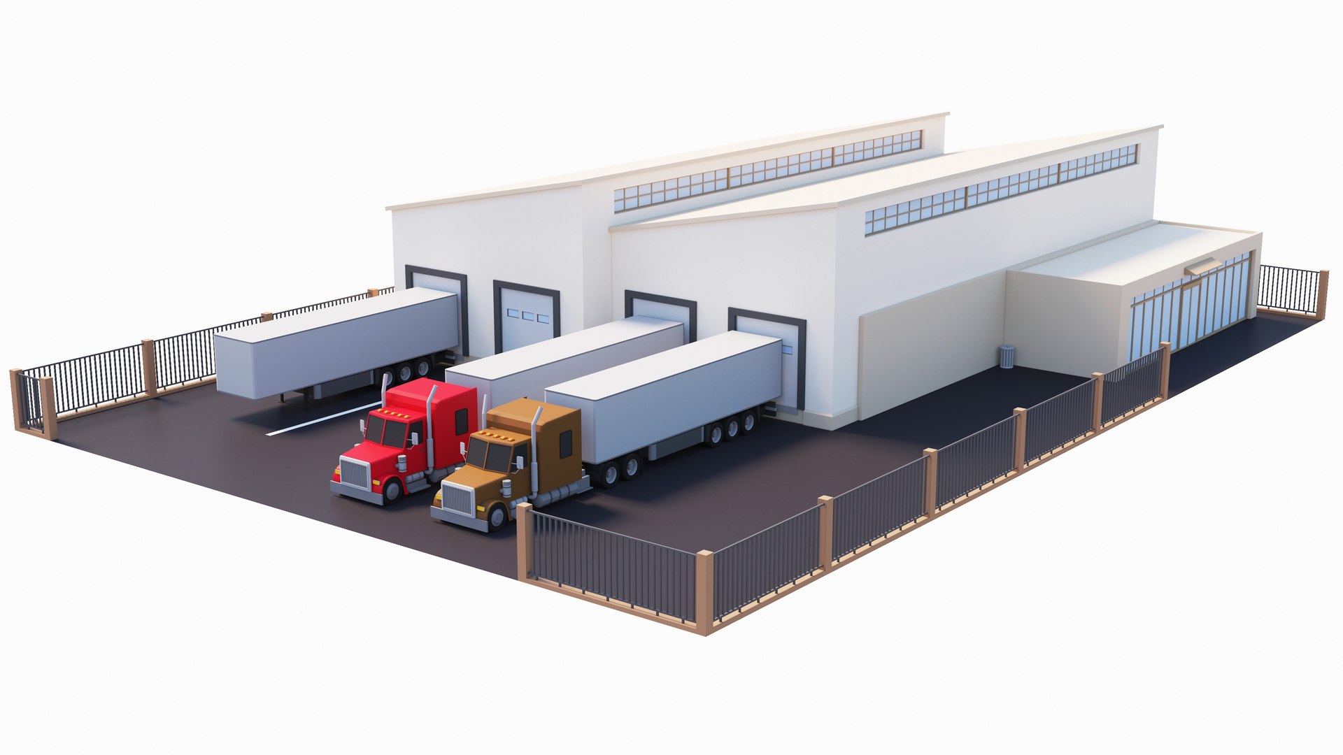 Cartoon Warehouse 3D - TurboSquid 1872560, image size:1920x1080