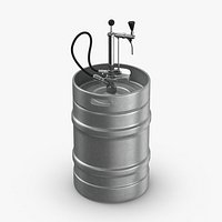 Beer Keg Full Size With Tap