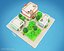 Cartoon City Block Low Poly Cinema