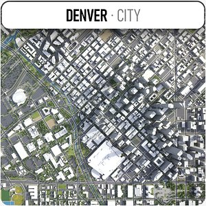 3D model denver city area