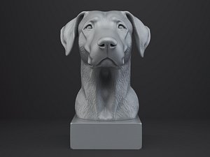 Rajapalayam Dog Bust 3D