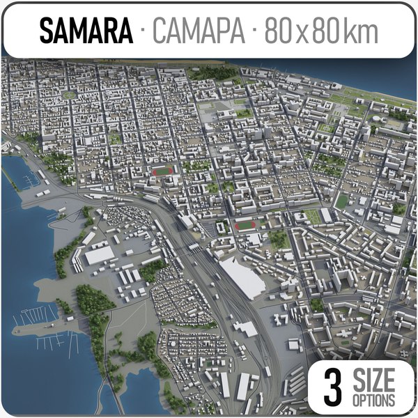 3D model samara surrounding -