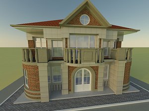 Low poly house model