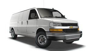 3D Chevrolet Express Cargo Extended WB 2022