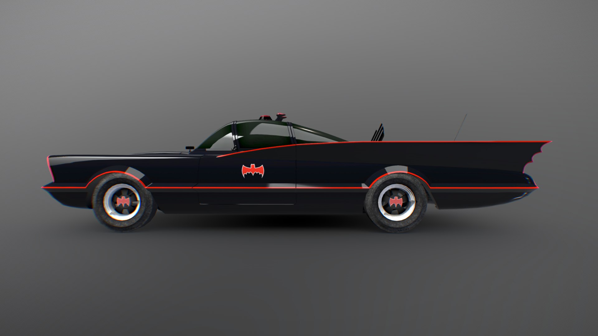 3D Batmobile Batman Classic TV Series - Batman 2013 - TurboSquid 2356610