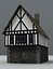 3d model medieval town houses