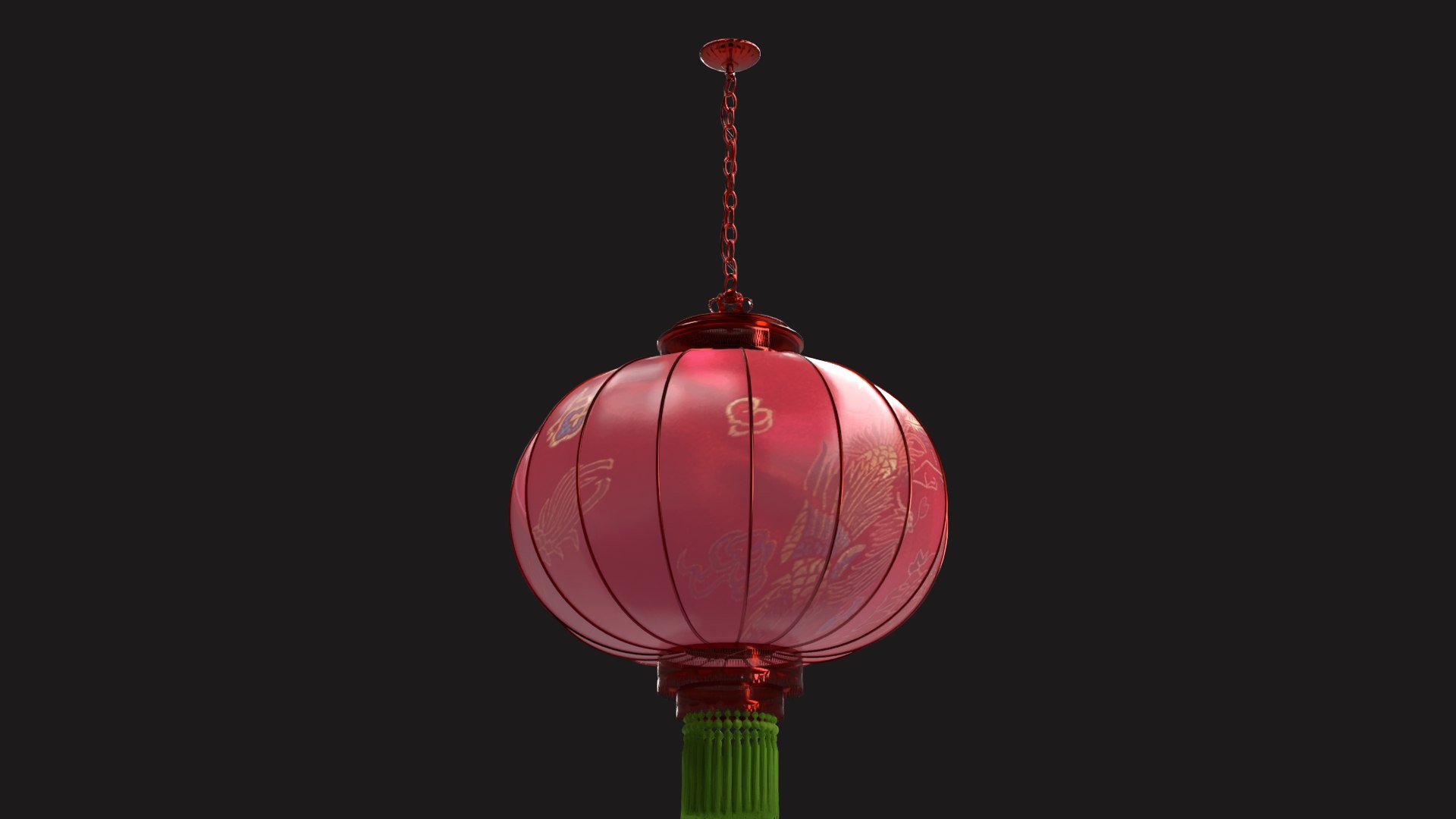 3D Model Chinese Red Lantern - TurboSquid 2355061