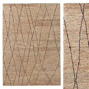 BHANDARA JUTE RUG Camel 3D