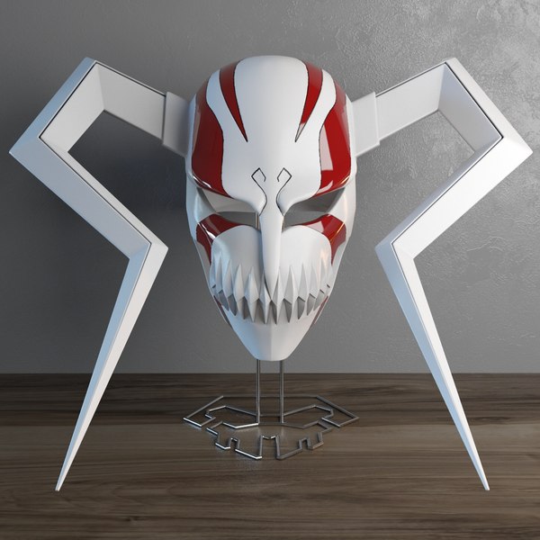 ichigo hollow mask bleach 3d model