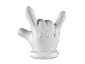 3D Mario Hand - ILY