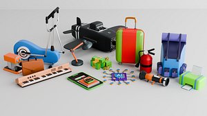 Diverse Collection of 3D Models for Various Applications 3D model