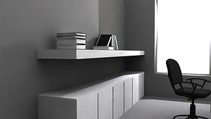 3D office room model