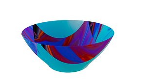 Bowl in Purple Texture 3D model