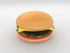 3D Cheeseburger Model