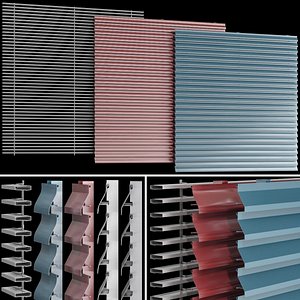 3D Metal blinds shutter for windows and doors