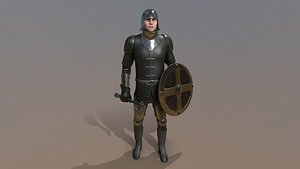knight male character 3D model