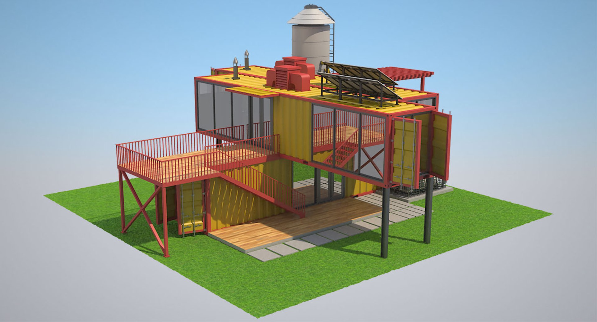 House Container 3D - TurboSquid 1161696