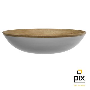 bowl wood 3d obj