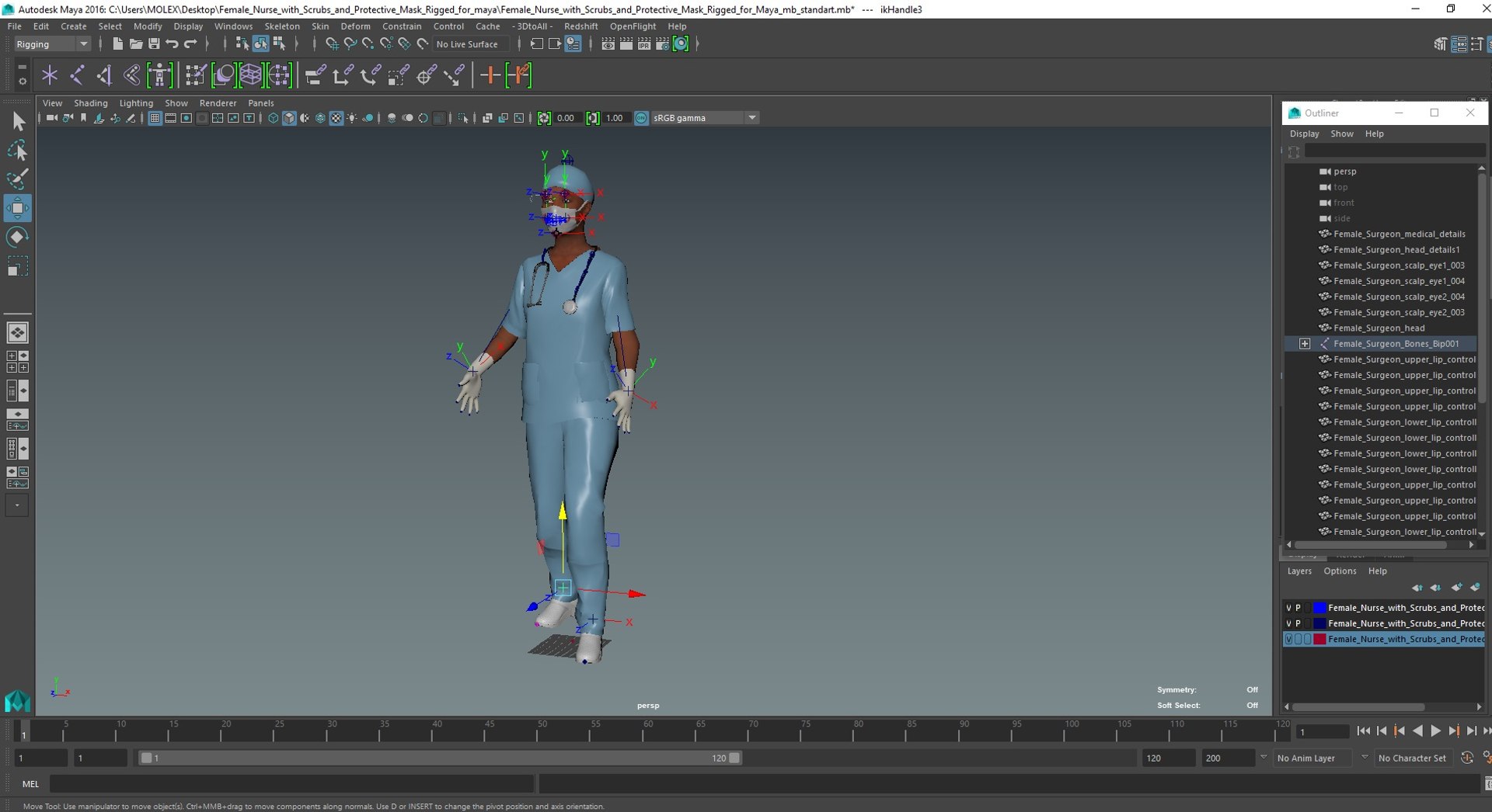 Female Nurse with Scrubs and Protective Mask Rigged for Maya 3D model https://p.turbosquid.com/ts-thumb/zZ/YP01Aq/De/female_nurse_with_scrubs_and_protective_mask_rigged_for_maya_1006/jpg/1716024893/1920x1080/fit_q87/5560c8894df9668b36402dc164effd4dd9b662c6/female_nurse_with_scrubs_and_protective_mask_rigged_for_maya_1006.jpg