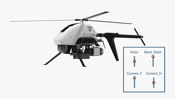 Vapor 55 helicopter uav drone model - TurboSquid 1451150