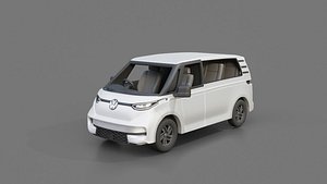 3D Volkswagen ID Buzz GTX Passenger Van