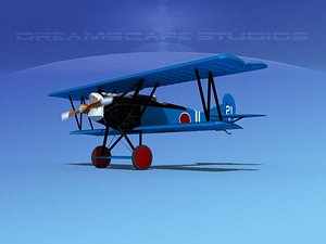 fokker dvii fighter 3d model