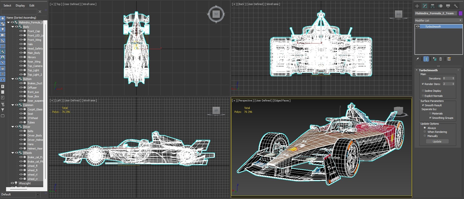 3D Model Mahindra Formula E 2023 Season Gen3 Race Car - TurboSquid 2008828