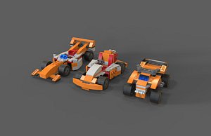 sport car lego 3D model