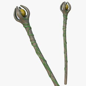 3D model Nature staff