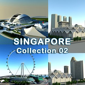 singapore building 3d model