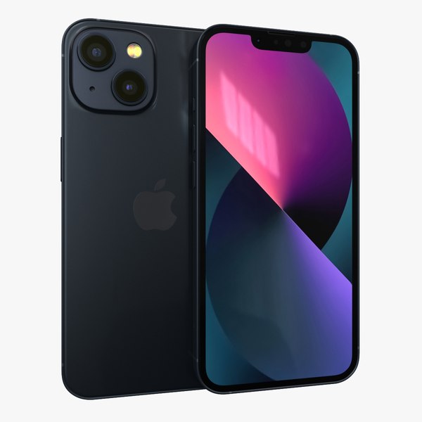 Apple iPhone 13 Midnight 3D