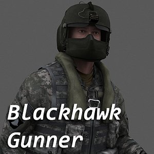 US Army Blackhawk Gunner