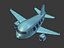 3D cartoon airplane