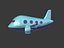 3D cartoon airplane
