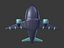 3D cartoon airplane