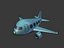 3D cartoon airplane