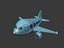 3D cartoon airplane