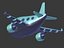 3D cartoon airplane