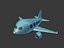 3D cartoon airplane