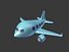 3D cartoon airplane
