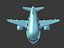 3D cartoon airplane