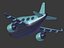 3D cartoon airplane