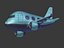 3D cartoon airplane