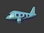 3D cartoon airplane